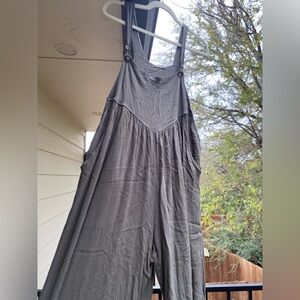 Gray Green Jumpsuit Overalls